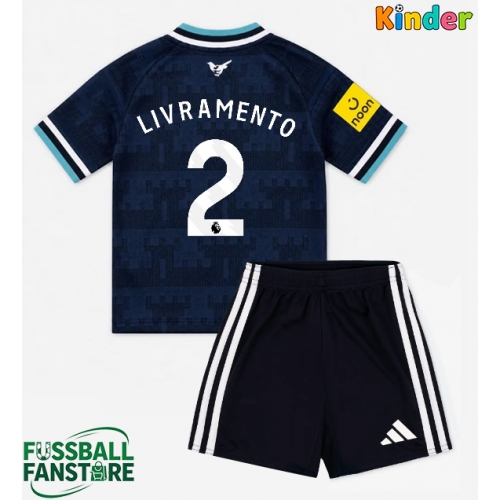 Newcastle United Tino Livramento #2 Replik Auswärtstrikot Kinder 2026-27 Kurzarm (+ Kurze Hosen)